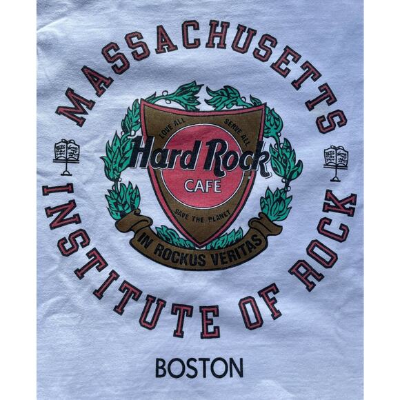 Vintage Hard Rock Cafe T-Shirt Boston Massachusetts Institute Of Rock Size XL‎ - Picture 2 of 8